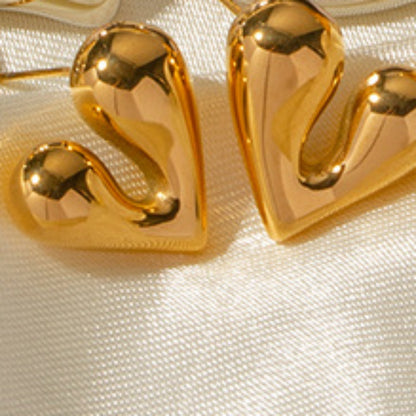 Open Heart Shape Earrings