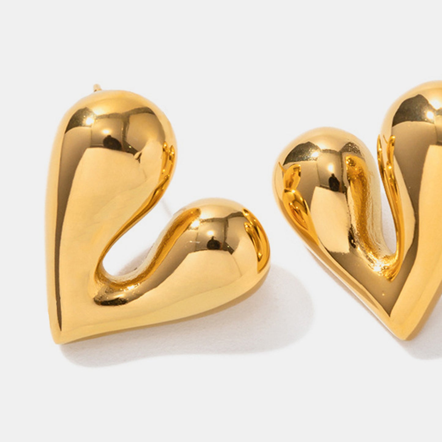 Open Heart Shape Earrings