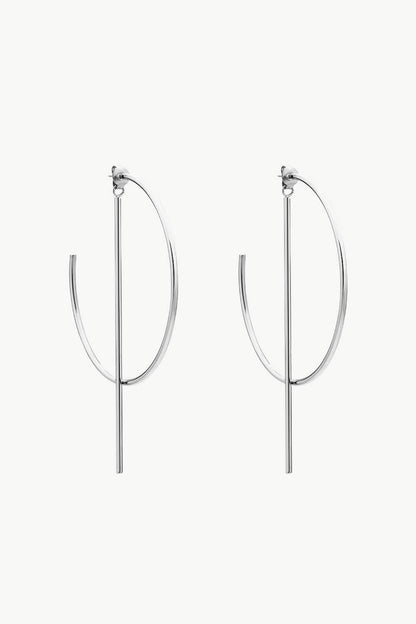 C-Hoop Stainless Steel Earrings