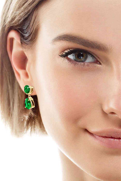 Emerald Drop Earrings