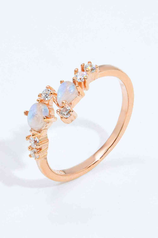 Louisa  Natural Moonstone Open Ring