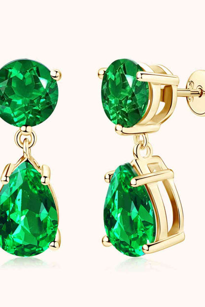 Emerald Drop Earrings